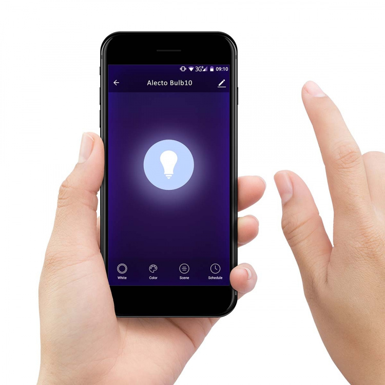 Alecto Älykäs LED-värilamppu Wi-Fi-yhteydellä