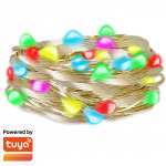 LogiLink RGB-ljusslinga med fjärrkontroll och WiFi Tuya IP65 5 m LogiLink RGB-ljusslinga med fjärrkontroll och WiFi Tuya IP65 5 m