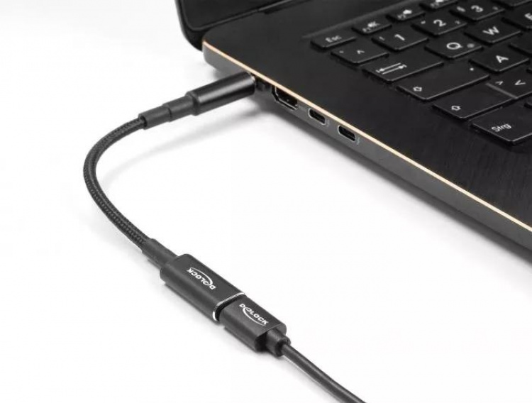 DeLOCK Laptop Charging Cable USB Type-C to Dell 4.5 x 3.0mm 15 cm