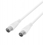 DELTACO Antenna cable 75Ohm nickel-plated connectors 10m