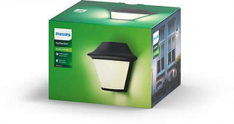 Philips Serres seinävalaisin musta, E27