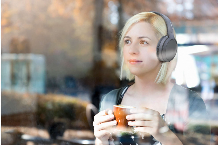 Philips H5205 -langattomat sankakuulokkeet, musta