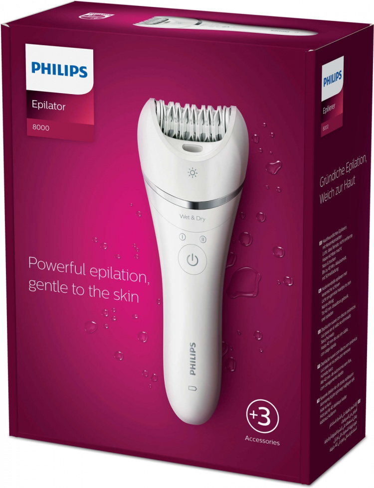 Philips Wet&Dry Series 8000 BRE700/00 -epilaattori Philips Wet&Dry Series 8000 BRE700/00 -epilaattori