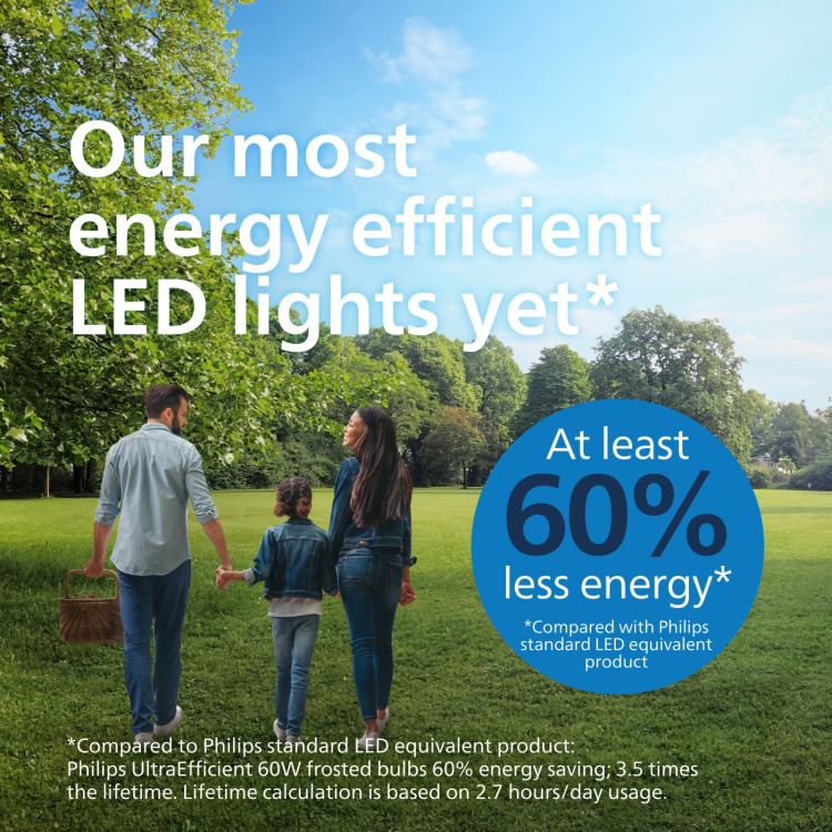 Philips Ultra Efficient LED -lamppu, E27, 4000K, 840 lm, opaalipintainen