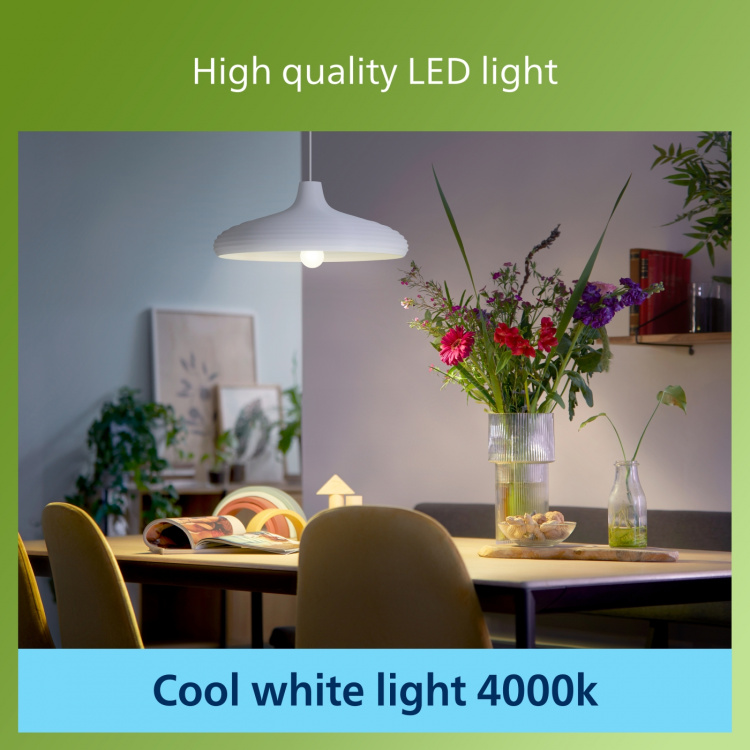 Philips Ultra Efficient LED -lamppu, E27, 4000K, 840 lm, opaalipintainen