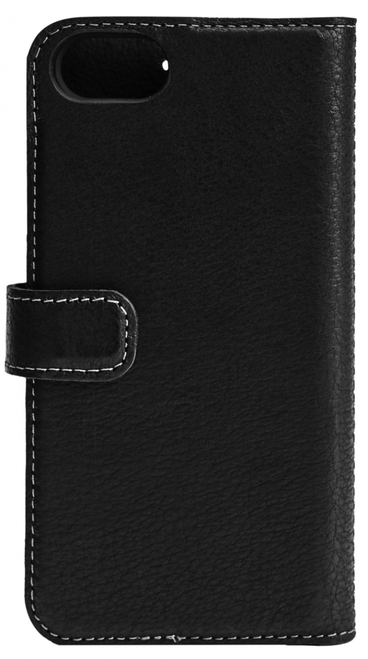 Essentials iPhone 6/7/8/SE (2020/2022) Leather wall,deta, Blk