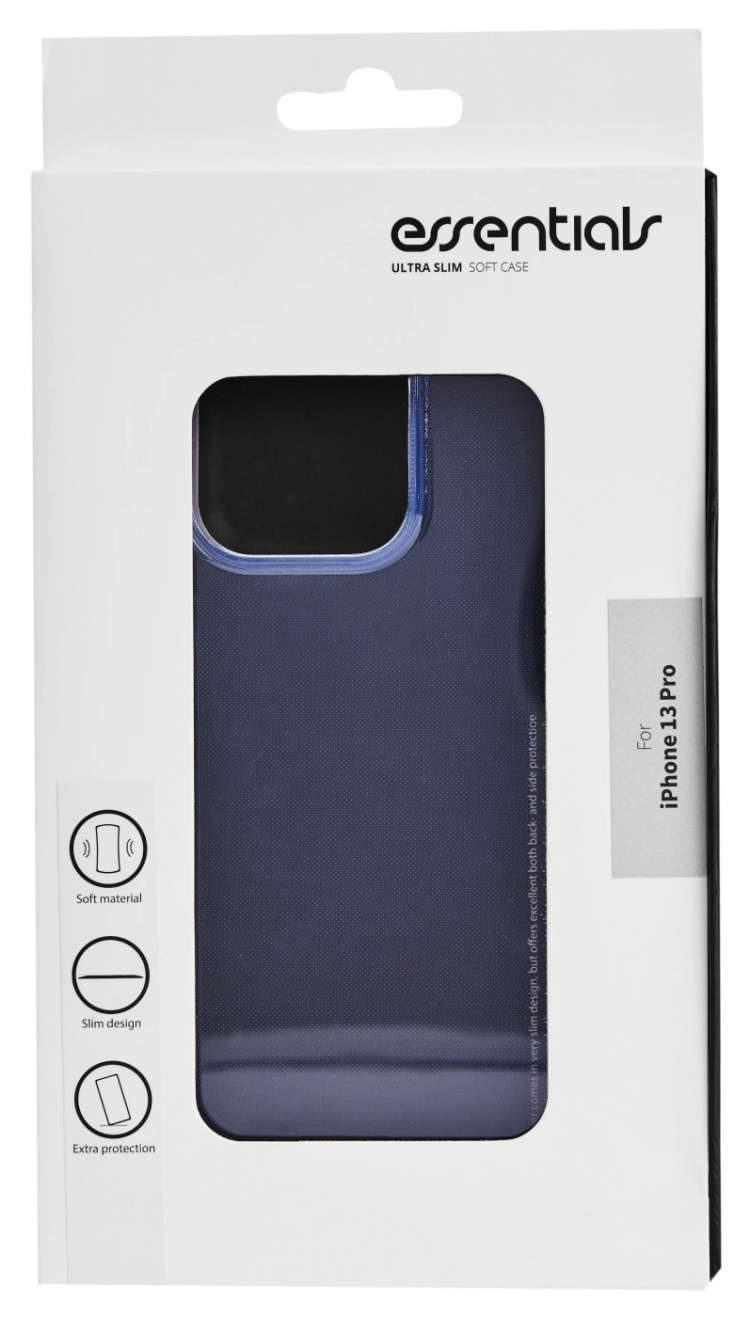 Essentials iPhone 13 Pro TPU back cover, Transparent