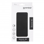 Essentials Motorola Moto G53 PU wallet, 3 cards, black