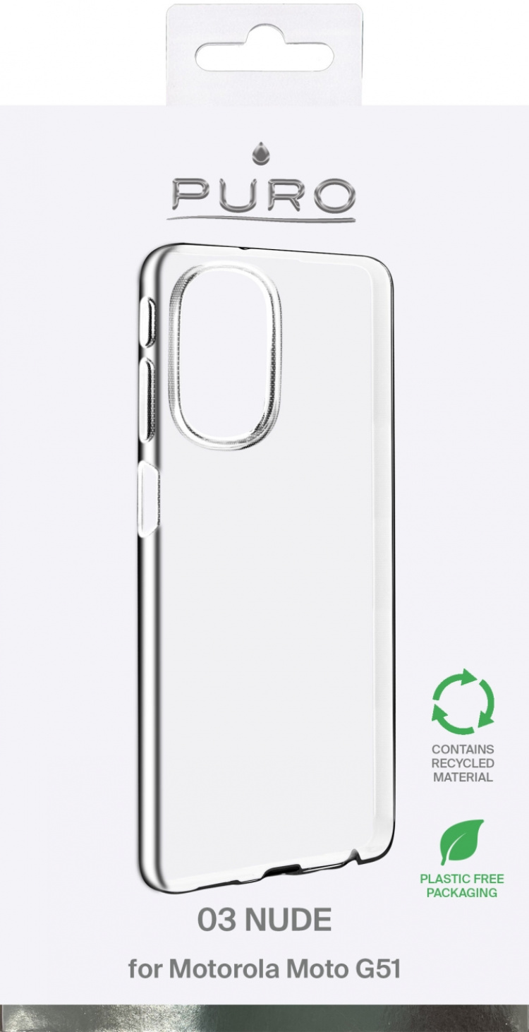 Puro Motorola Moto G51 0.3 Nude, Transparent