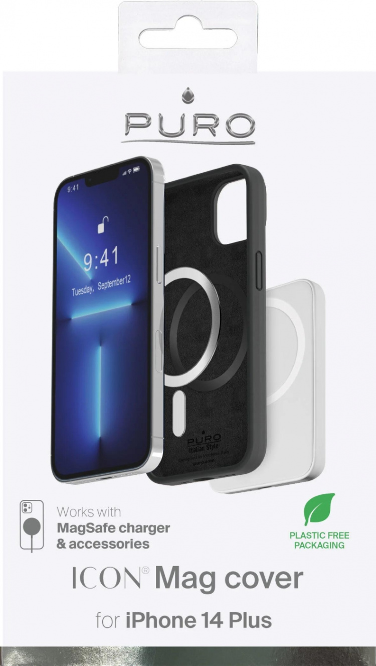 Puro iPhone 14 Plus Icon Mag, Black