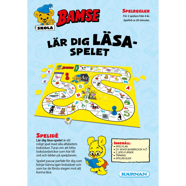 Kärnan Bamse Lär dig läsa-spelet
