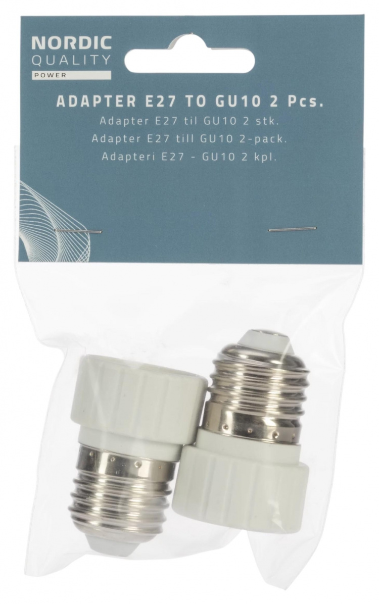 Nordic Quality Adapter E27 - GU10, 2st