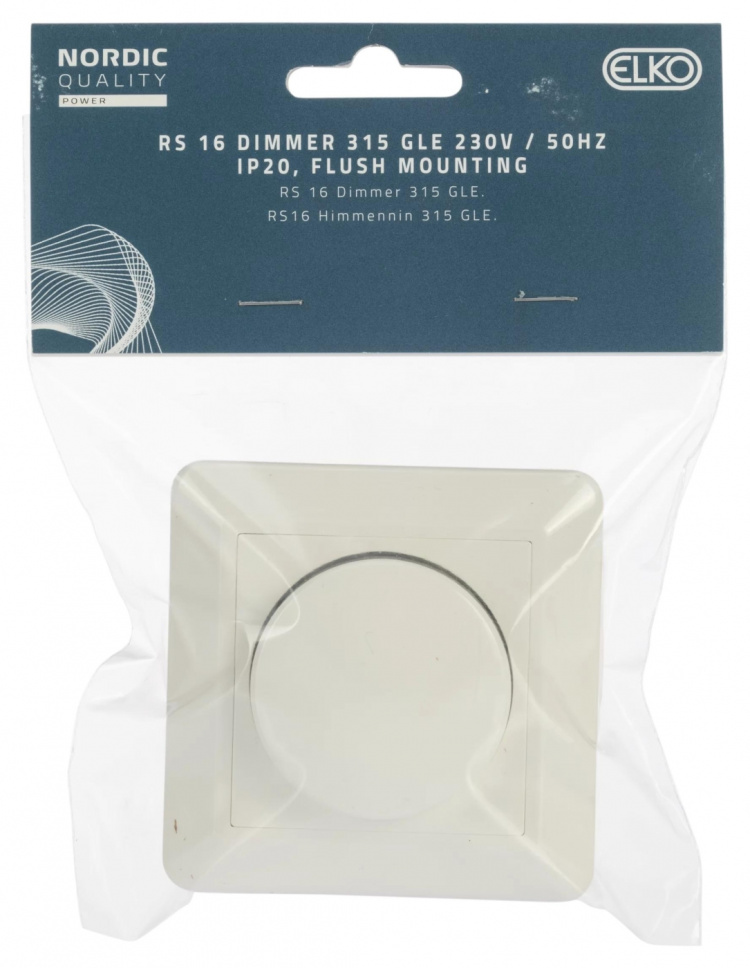 Nordic Quality ELKO Dimmer Halogen RS16/315GLE, Vit