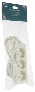 Nordic Quality 3-vägs kontakt jordad, 1m