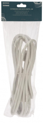 Nordic Quality Grounded extension cord, 5m