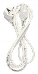 Nordic Quality C15 power cable, 2m, White