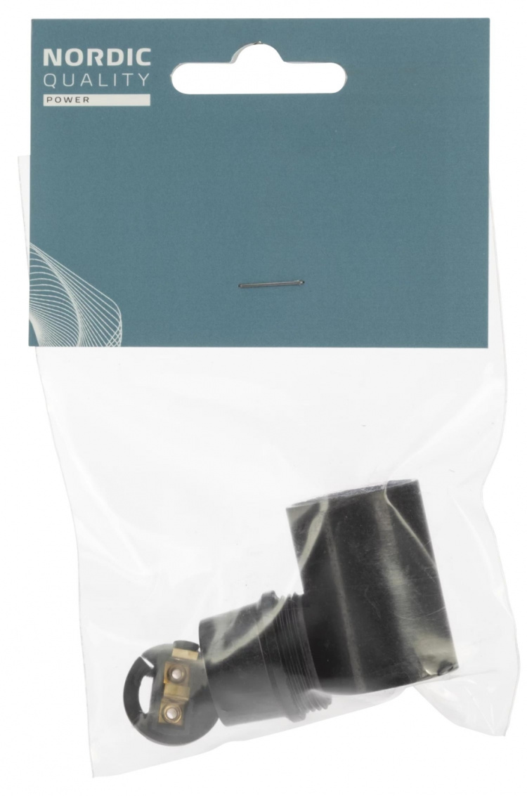 Nordic Quality Lampsockel E14, Svart