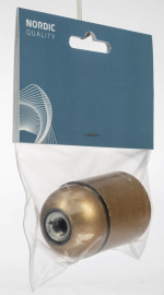 Nordic Quality Lampsockel E27, Brons
