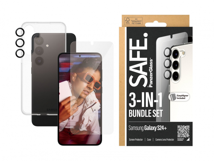 PanzerGlass SAFE. by PanzerGlass Beskyttelsescover Gennemsigtig Samsung Galaxy S24+ PanzerGlass SAFE. by PanzerGlass Beskyttelsescover Gennemsigtig Samsung Galaxy S24+