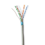Nedis Verkkokaapeli | CAT6 | Kiinteä | F/UTP | CCA | 100.0 m | Sisäkäyttöön | Pyöreä | PVC | Harmaa | Vetolaatikko Nedis Verkkokaapeli | CAT6 | Kiinteä | F/UTP | CCA | 100.0 m | Sisäkäyttöön | Pyöreä | PVC | Harmaa | Vetolaatikko