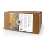 Nedis Verkkokaapeli | CAT6 | Kiinteä | F/UTP | CCA | 305.0 m | Sisäkäyttöön | Pyöreä | PVC | Harmaa | Vetolaatikko