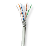 Nedis Verkkokaapeli | CAT6 | Säikeinen | S/FTP | CCA | 305.0 m | Sisäkäyttöön | Pyöreä | PVC | Harmaa | Vetolaatikko Nedis Verkkokaapeli | CAT6 | Säikeinen | S/FTP | CCA | 305.0 m | Sisäkäyttöön | Pyöreä | PVC | Harmaa | Vetolaatikko
