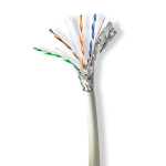 Nedis Verkkokaapeli | CAT6a | Kiinteä | SF/UTP | Kupari | 100.0 m | Sisäkäyttöön | Pyöreä | LSZH | Harmaa | Pakkaus Nedis Verkkokaapeli | CAT6a | Kiinteä | SF/UTP | Kupari | 100.0 m | Sisäkäyttöön | Pyöreä | LSZH | Harmaa | Pakkaus