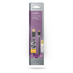 Nedis USB kaapeli | USB 2.0 | USB-A Uros | USB Micro-B Uros | 480 Mbps | Kullattu | 1.00 m | Pyöreä | PVC | Antrasiitti | Laatikko