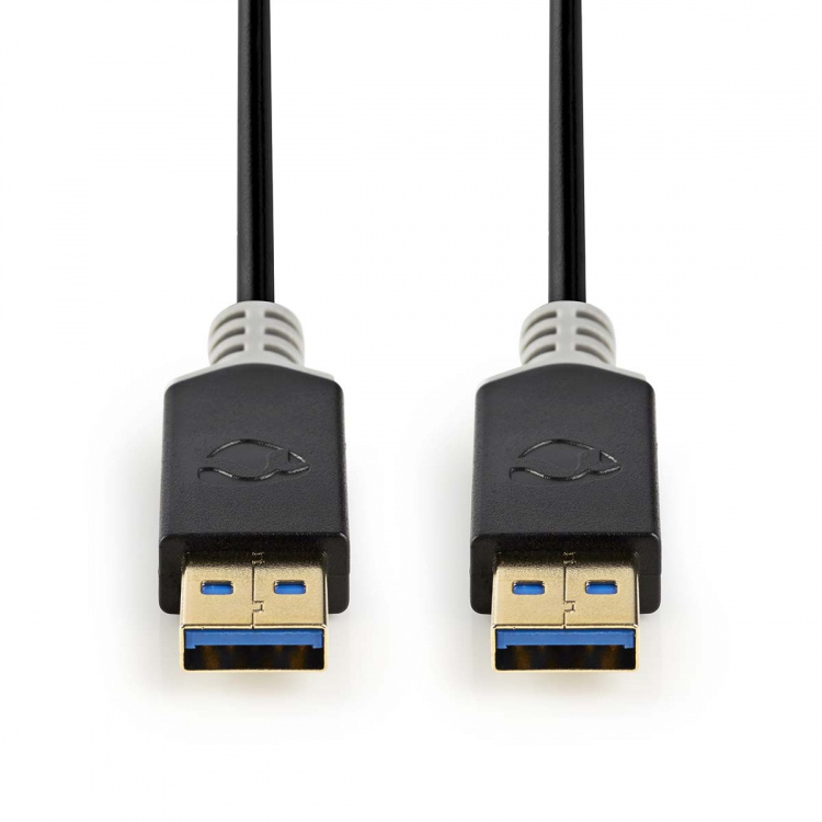 Nedis USB kaapeli | USB 3.2 Gen 1 | USB-A Uros | USB-A Uros | 5 Gbps | Kullattu | 2.00 m | Pyöreä | PVC | Antrasiitti | Laatikko Nedis USB kaapeli | USB 3.2 Gen 1 | USB-A Uros | USB-A Uros | 5 Gbps | Kullattu | 2.00 m | Pyöreä | PVC | Antrasiitti | Laatikko