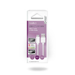 Nedis USB kaapeli | USB 2.0 | USB-A Uros | USB-C™ Uros | 60 W | 480 Mbps | Niklattu | 1.00 m | Pyöreä | PVC | Valkoinen | Laatikko Nedis USB kaapeli | USB 2.0 | USB-A Uros | USB-C™ Uros | 60 W | 480 Mbps | Niklattu | 1.00 m | Pyöreä | PVC | Valkoinen | Laatikko