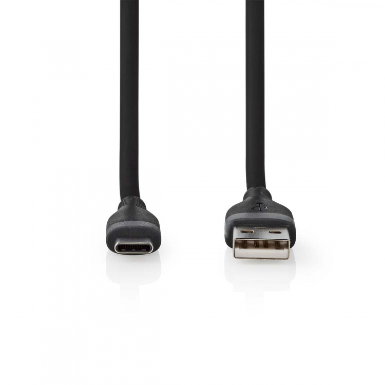 Nedis USB kaapeli | USB 2.0 | USB-A Uros | USB-C™ Uros | 15 W | 480 Mbps | Niklattu | 1.50 m | Pyöreä | Silikoni | Musta | Laatikko Nedis USB kaapeli | USB 2.0 | USB-A Uros | USB-C™ Uros | 15 W | 480 Mbps | Niklattu | 1.50 m | Pyöreä | Silikoni | Musta | Laatikko