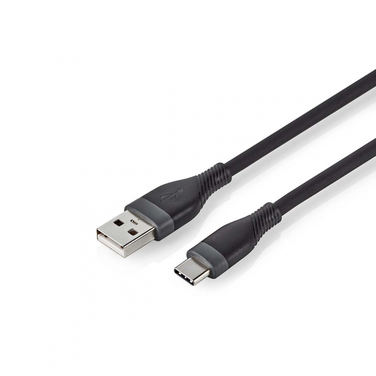 Nedis USB kaapeli | USB 2.0 | USB-A Uros | USB-C™ Uros | 15 W | 480 Mbps | Niklattu | 1.50 m | Pyöreä | Silikoni | Musta | Laatikko Nedis USB kaapeli | USB 2.0 | USB-A Uros | USB-C™ Uros | 15 W | 480 Mbps | Niklattu | 1.50 m | Pyöreä | Silikoni | Musta | Laatikko