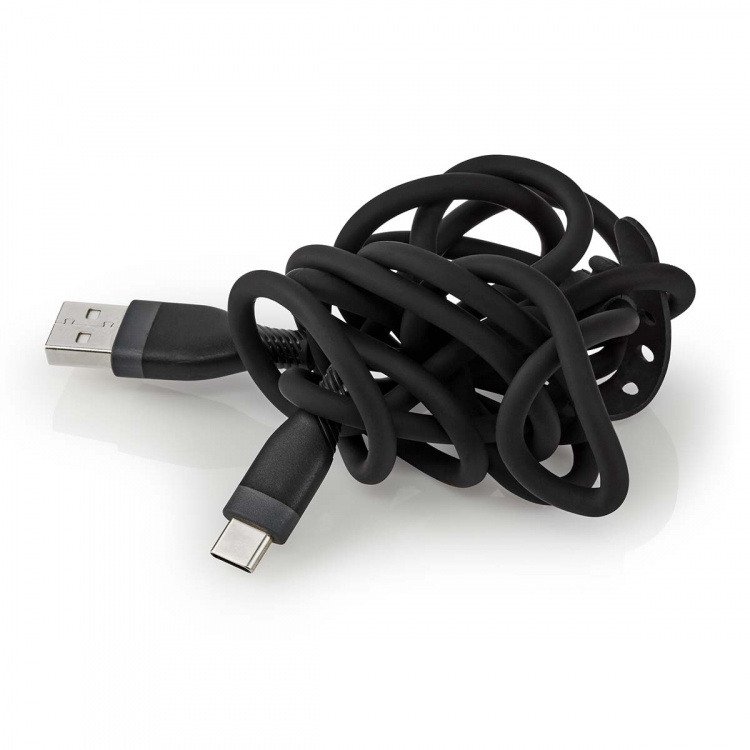 Nedis USB kaapeli | USB 2.0 | USB-A Uros | USB-C™ Uros | 15 W | 480 Mbps | Niklattu | 1.50 m | Pyöreä | Silikoni | Musta | Laatikko Nedis USB kaapeli | USB 2.0 | USB-A Uros | USB-C™ Uros | 15 W | 480 Mbps | Niklattu | 1.50 m | Pyöreä | Silikoni | Musta | Laatikko