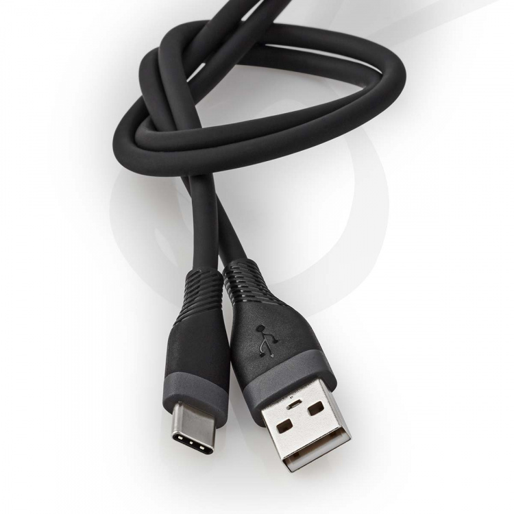 Nedis USB kaapeli | USB 2.0 | USB-A Uros | USB-C™ Uros | 15 W | 480 Mbps | Niklattu | 1.50 m | Pyöreä | Silikoni | Musta | Laatikko Nedis USB kaapeli | USB 2.0 | USB-A Uros | USB-C™ Uros | 15 W | 480 Mbps | Niklattu | 1.50 m | Pyöreä | Silikoni | Musta | Laatikko