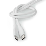 Nedis USB kaapeli | USB 2.0 | USB-C™ Uros | USB-C™ Uros | 60 W | 480 Mbps | Niklattu | 1.50 m | Pyöreä | Silikoni | Valkoinen | Laatikko