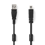 Nedis USB kaapeli | USB 2.0 | USB-A Uros | UC-E6 8-pinninen Uros | 480 Mbps | Niklattu | 2.00 m | Pyöreä | PVC | Musta | Label Nedis USB kaapeli | USB 2.0 | USB-A Uros | UC-E6 8-pinninen Uros | 480 Mbps | Niklattu | 2.00 m | Pyöreä | PVC | Musta | Label