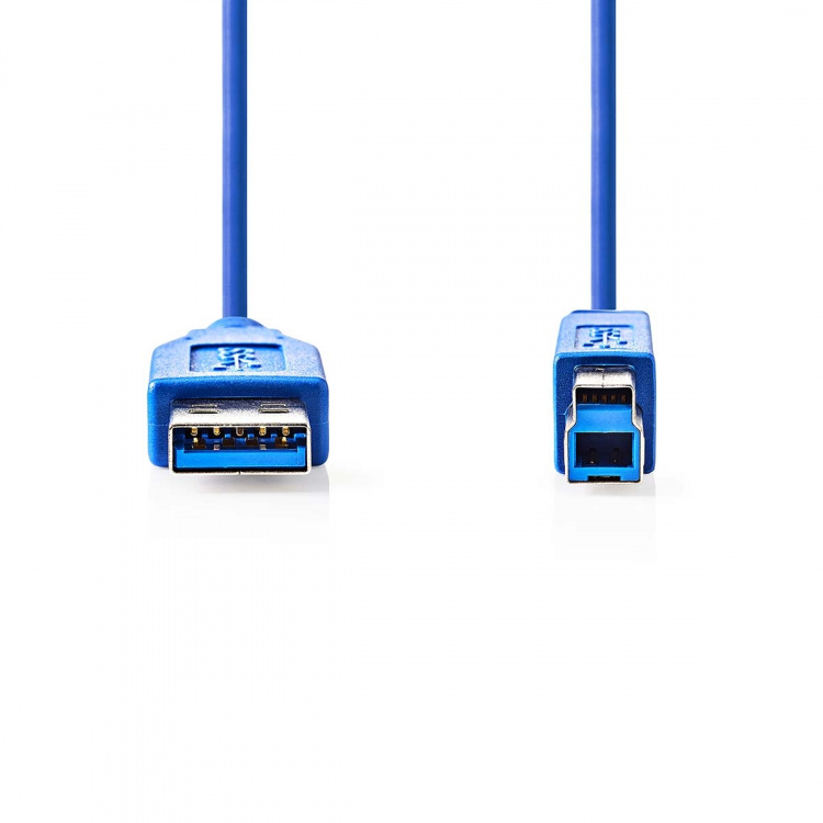 Nedis USB kaapeli | USB 3.2 Gen 1 | USB-A Uros | USB-B Uros | 5 Gbps | Niklattu | 3.00 m | Pyöreä | PVC | Sininen | Kirjekuori Nedis USB kaapeli | USB 3.2 Gen 1 | USB-A Uros | USB-B Uros | 5 Gbps | Niklattu | 3.00 m | Pyöreä | PVC | Sininen | Kirjekuori