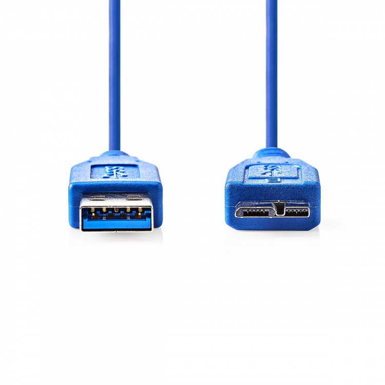 Nedis USB kaapeli | USB 3.2 Gen 1 | USB-A Uros | USB Micro-B Uros | 5 Gbps | Niklattu | 5.00 m | Pyöreä | PVC | Sininen | Kirjekuori Nedis USB kaapeli | USB 3.2 Gen 1 | USB-A Uros | USB Micro-B Uros | 5 Gbps | Niklattu | 5.00 m | Pyöreä | PVC | Sininen | Kirjekuori