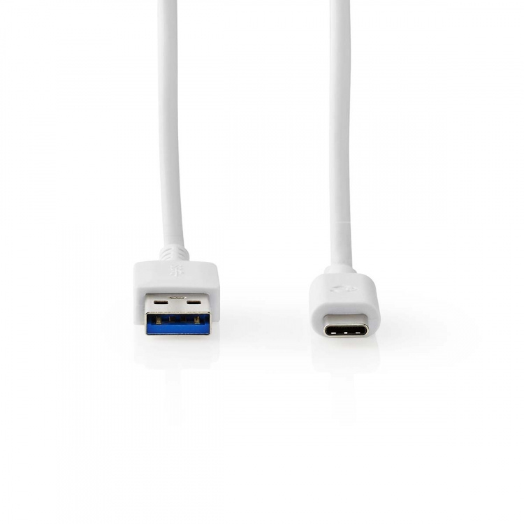 Nedis USB kaapeli | USB 3.2 Gen 2 | USB-A Uros | USB-C™ Uros | 60 W | 10 Gbps | Niklattu | 1.00 m | Pyöreä | PVC | Valkoinen | Laatikko Nedis USB kaapeli | USB 3.2 Gen 2 | USB-A Uros | USB-C™ Uros | 60 W | 10 Gbps | Niklattu | 1.00 m | Pyöreä | PVC | Valkoinen | Laatikko
