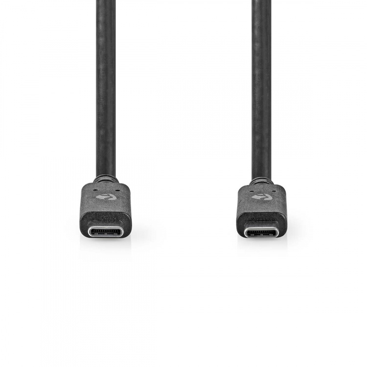 Nedis USB kaapeli | USB 3.2 Gen 2 | USB-C™ Uros | USB-C™ Uros | 100 W | 4K@60Hz | 10 Gbps | Niklattu | 1.00 m | Pyöreä | PVC | Musta | Laatikko Nedis USB kaapeli | USB 3.2 Gen 2 | USB-C™ Uros | USB-C™ Uros | 100 W | 4K@60Hz | 10 Gbps | Niklattu | 1.00 m | Pyöreä | PVC | Musta | Laatikko