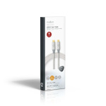 Nedis USB kaapeli | USB 3.2 Gen 2x2 | USB-C™ Uros | USB-C™ Uros | 100 W | 4K@60Hz | 20 Gbps | Kullattu | 1.00 m | Pyöreä | Nailon / Punottu | Hopea | Laatikko kannella ja ikkunalla Nedis USB kaapeli | USB 3.2 Gen 2x2 | USB-C™ Uros | USB-C™ Uros | 100 W | 4K@60Hz | 20 Gbps | Kullattu | 1.00 m | Pyöreä | Nailon / Punottu | Hopea | Laatikko kannella ja ikkunalla
