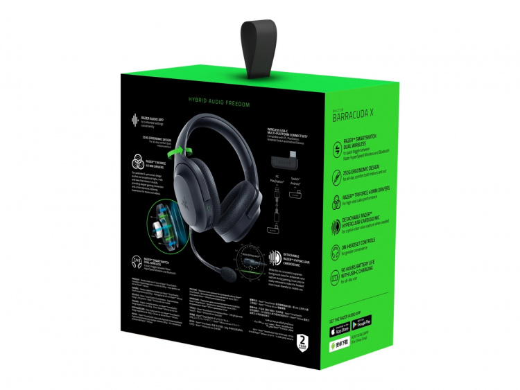 Razer Barracuda X Wireless Wired Headset Black