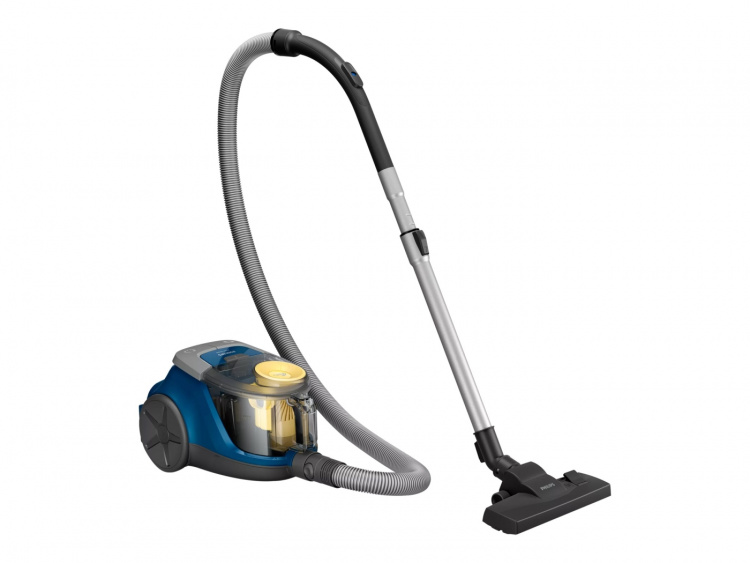 Philips 2000 Series XB2125 Vacuum Cleaner, 1.3-liter Container, Dark Blue/Yellow