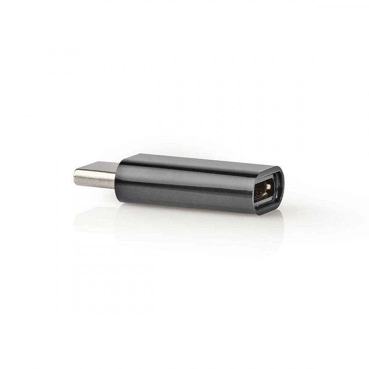 Nedis USB-C™ Sovitin | USB 2.0 | USB-C™ Uros | USB Micro-B naaras | 480 Mbps | Pyöreä | Kullattu | Antrasiitti | Laatikko Nedis USB-C™ Sovitin | USB 2.0 | USB-C™ Uros | USB Micro-B naaras | 480 Mbps | Pyöreä | Kullattu | Antrasiitti | Laatikko