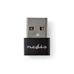 Nedis USB-A Sovitin | USB 2.0 | USB-A Uros | USB-C™ Naaras | 480 Mbps | Pyöreä | Niklattu | Musta | Laatikko Nedis USB-A Sovitin | USB 2.0 | USB-A Uros | USB-C™ Naaras | 480 Mbps | Pyöreä | Niklattu | Musta | Laatikko