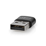 Nedis USB-A Sovitin | USB 2.0 | USB-A Uros | USB-C™ Naaras | 480 Mbps | Pyöreä | Niklattu | Musta | Laatikko Nedis USB-A Sovitin | USB 2.0 | USB-A Uros | USB-C™ Naaras | 480 Mbps | Pyöreä | Niklattu | Musta | Laatikko