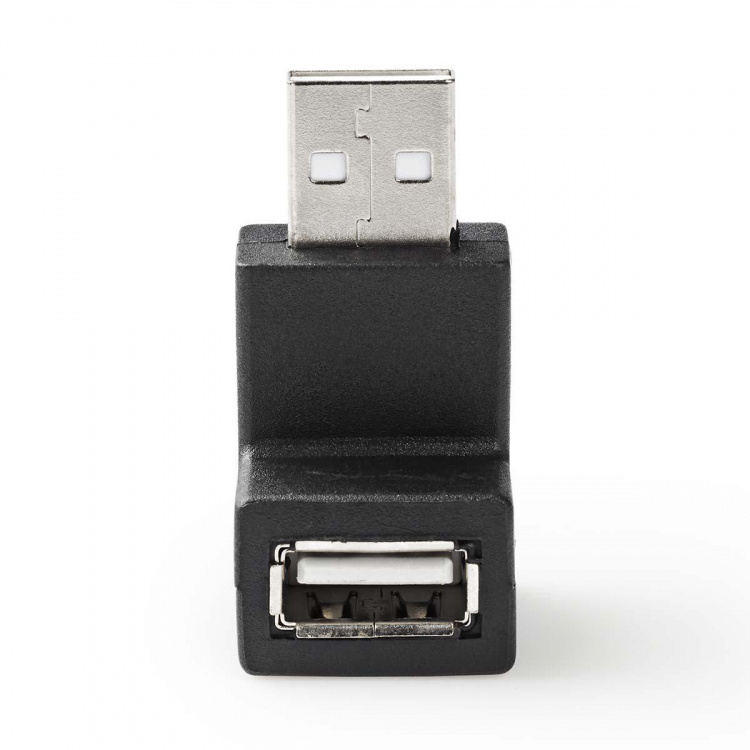 Nedis USB-A Sovitin | USB 2.0 | USB-A Uros | USB-A Naaras | 480 Mbps | Pyöreä | Niklattu | PVC | Musta | Laatikko Nedis USB-A Sovitin | USB 2.0 | USB-A Uros | USB-A Naaras | 480 Mbps | Pyöreä | Niklattu | PVC | Musta | Laatikko