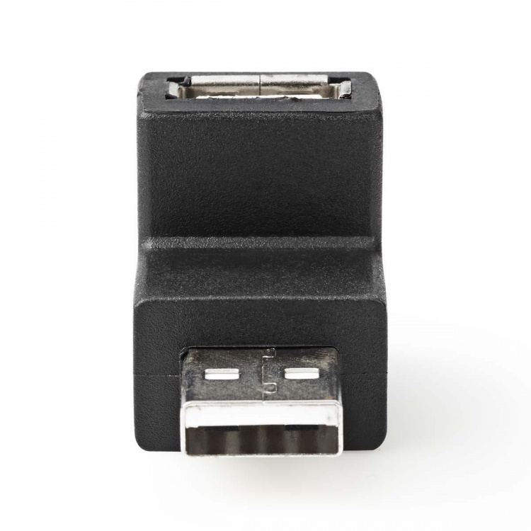 Nedis USB-A Sovitin | USB 2.0 | USB-A Uros | USB-A Naaras | 480 Mbps | Pyöreä | Niklattu | PVC | Musta | Laatikko Nedis USB-A Sovitin | USB 2.0 | USB-A Uros | USB-A Naaras | 480 Mbps | Pyöreä | Niklattu | PVC | Musta | Laatikko
