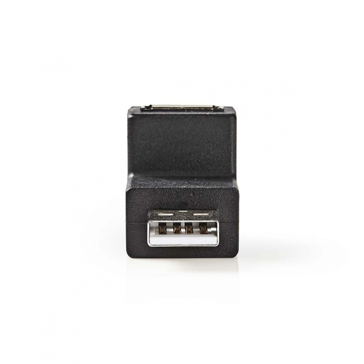 Nedis USB-A Sovitin | USB 2.0 | USB-A Uros | USB-A Naaras | 480 Mbps | Pyöreä | Niklattu | PVC | Musta | Laatikko Nedis USB-A Sovitin | USB 2.0 | USB-A Uros | USB-A Naaras | 480 Mbps | Pyöreä | Niklattu | PVC | Musta | Laatikko