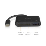 Nedis USB-keskitin | 1x USB-C™ | 1x USB A / 1x USB-C™ | 4-Porttinen port(s) | USB 2.0 | USB Virta | SD & MicroSD